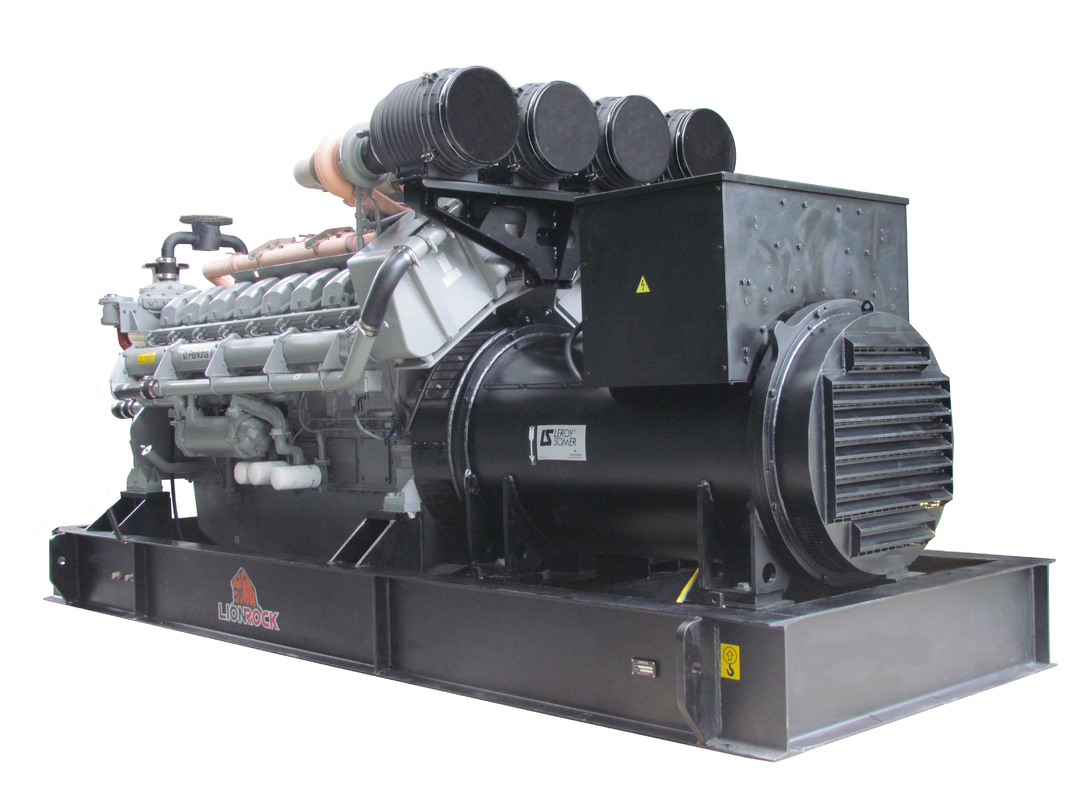 Diesel Perkins 2000 KVA Generator , 1600 KW Generator With Industrial Silencer